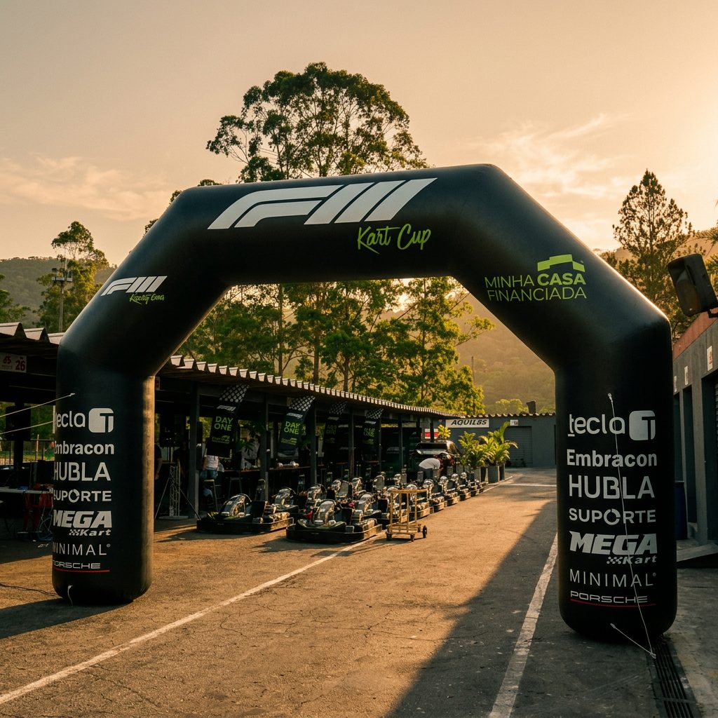 Paddock ao entardecer
